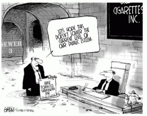 Cartoon by Gable in Globe and Mail
